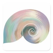 Estilo acrílico Nautilus Shell Sticker