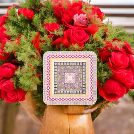 Adesivo Quadrado Estilo étnico