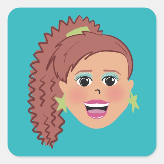 Adesivo Quadrado Estilo retrorreflector (Frente)