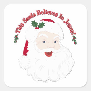 Adesivo Quadrado Estilo Vintage Papais noeis Que Este Papai noel Ac