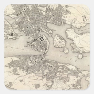 Adesivo Quadrado Éstocolmo, suecia