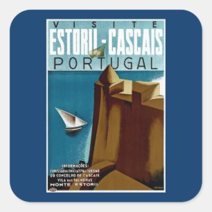 Adesivo Quadrado Estoril-Cascais em Portugal