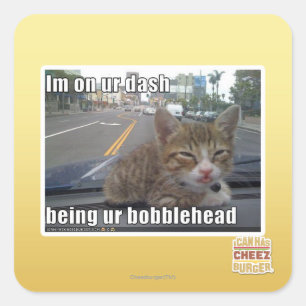 Adesivo Quadrado Estou no seu traço