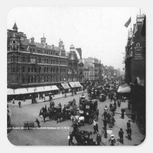 Adesivo Quadrado Estrada da corte de Tottenham da rua de Oxford,