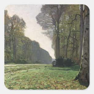 Adesivo Quadrado Estrada de Claude Monet   a Bas-Breau,