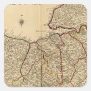 Adesivo Quadrado Estradas e florestas romanas