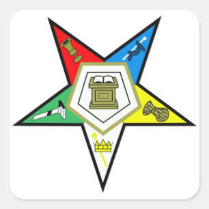 Adesivo Quadrado Estrela Oriental