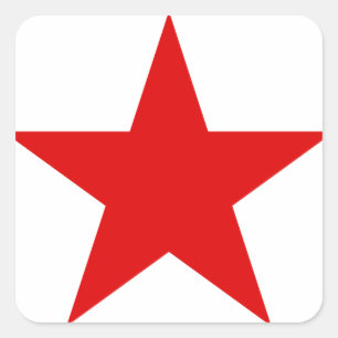 Adesivo Quadrado Estrela Soviética Comunista da Estrela Vermelha