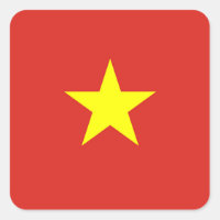 Estrela vietnamita com bandeira do Vietname