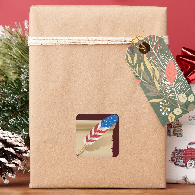 Adesivo Quadrado Estrelas E Folhas De Estrelas (Criador carregado)