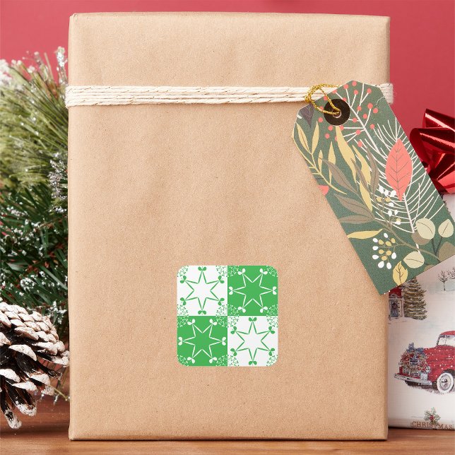 Adesivo Quadrado Estrelas irlandesas (Criador carregado)