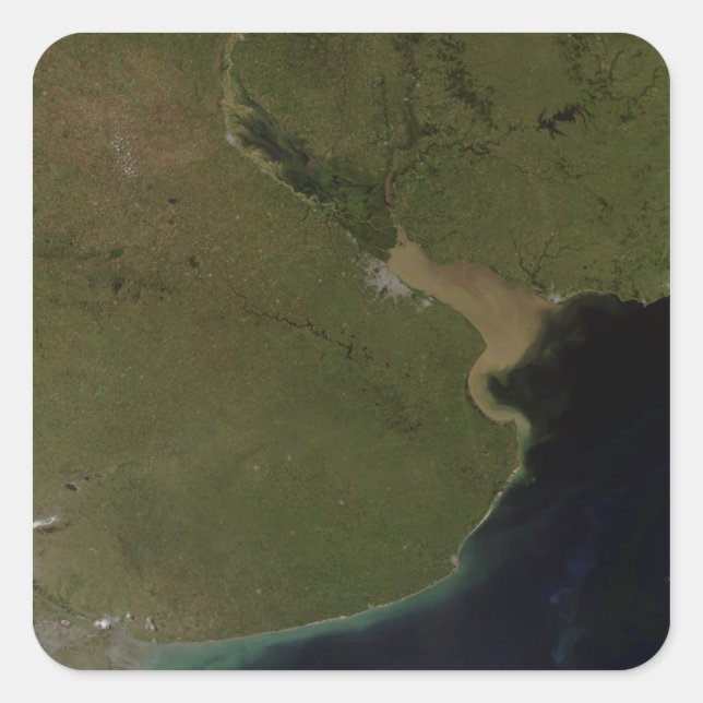 Adesivo Quadrado Estuário do Rio de la Plata (Frente)