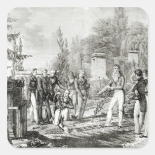 Adesivo Quadrado Estudantes do Ecole Polytechnique