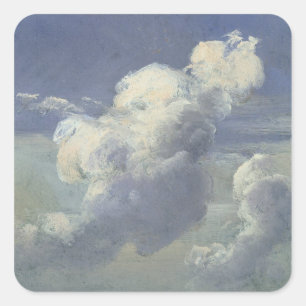 Adesivo Quadrado Estudo da nuvem, 1832