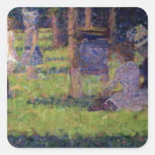 Adesivo Quadrado Estudo de Georges Pierre Seurat   por 'um domingo