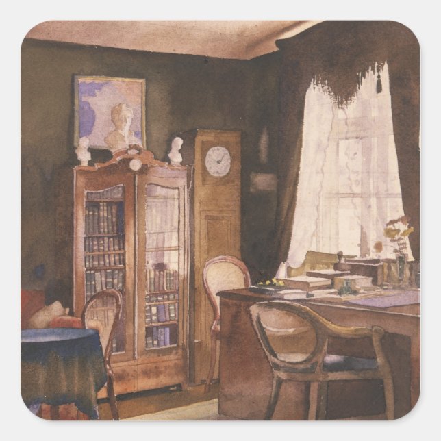 Adesivo Quadrado Estudo de Theodor Fontane (Frente)