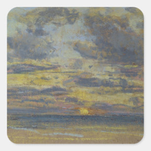 Adesivo Quadrado Estudo do céu com ajuste Sun, c.1862-70