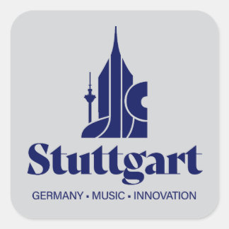 Adesivo Quadrado Estugarda Alemanha Europa