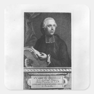 Adesivo Quadrado Etienne Bonnot de Condillac