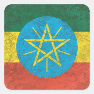 Adesivo Quadrado Etiópia