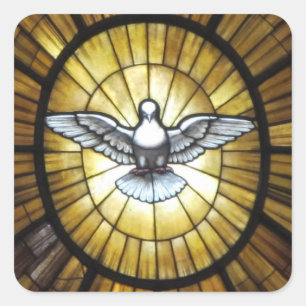 Adesivo Quadrado Etiquetas--Pomba