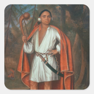 Adesivo Quadrado Etow Oh Koam, Rei do Rio das Nações, 1710