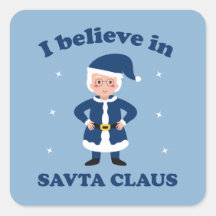 Eu acredito em Savta Claus - Cute Chanukah