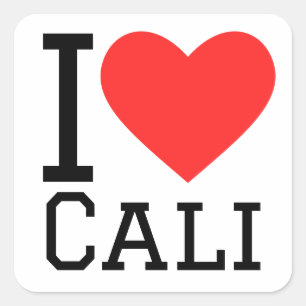Adesivo Quadrado Eu adoro cali