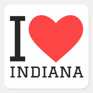 Adesivo Quadrado Eu adoro indiana