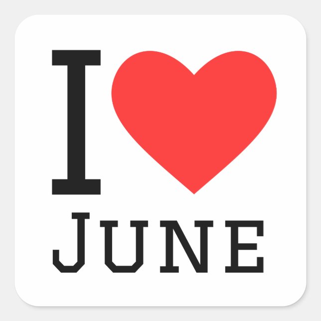 Adesivo Quadrado Eu adoro jume (Frente)