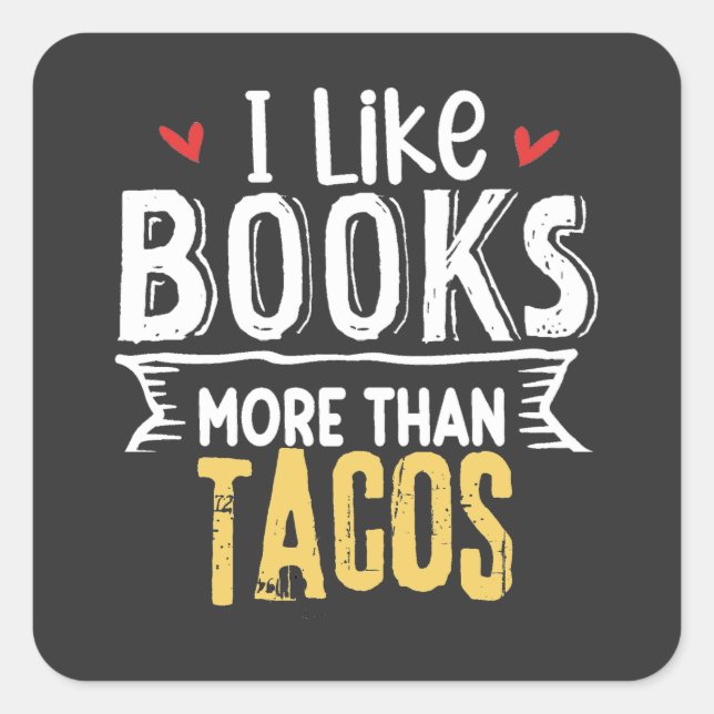 Adesivo Quadrado Eu adoro ler e aprender (Frente)