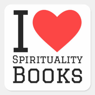 Adesivo Quadrado Eu adoro livro de espiritualidade