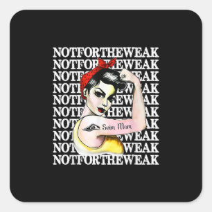 Adesivo Quadrado Eu Adoro Nadar - Natação Mãe Não Fraca Design