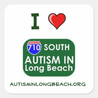 Adesivo Quadrado Eu adoro o AILB Sticker