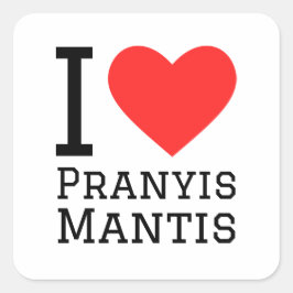 Adesivo Quadrado Eu adoro orações mantis