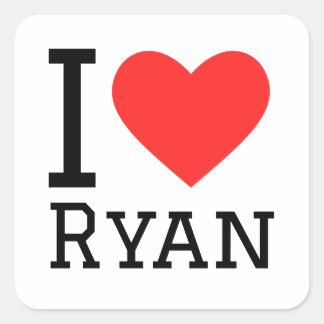 Adesivo Quadrado Eu adoro ryan