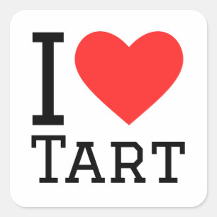 Adesivo Quadrado Eu adoro tarte