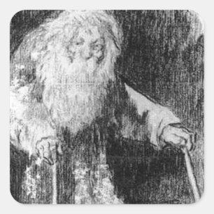 Adesivo Quadrado Eu ainda estou aprendendo por Francisco Goya