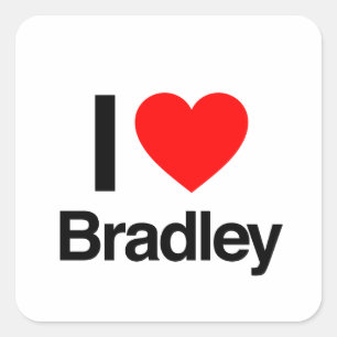 Adesivo Quadrado eu amo bradley