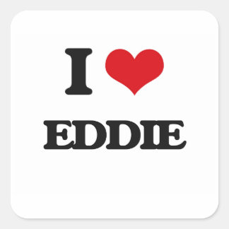 Adesivo Quadrado Eu Amo Eddie