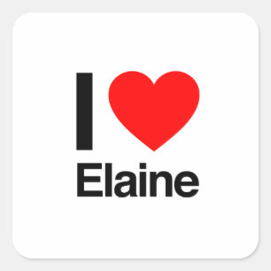 Adesivo Quadrado eu amo elaine
