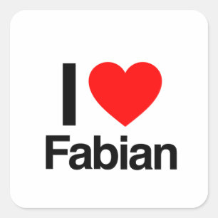 Adesivo Quadrado eu amo fabian