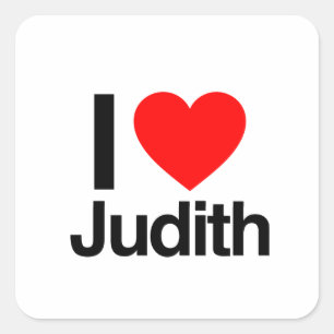 Adesivo Quadrado eu amo judith