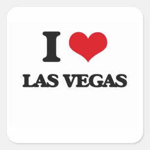 Adesivo Quadrado Eu amo Las Vegas