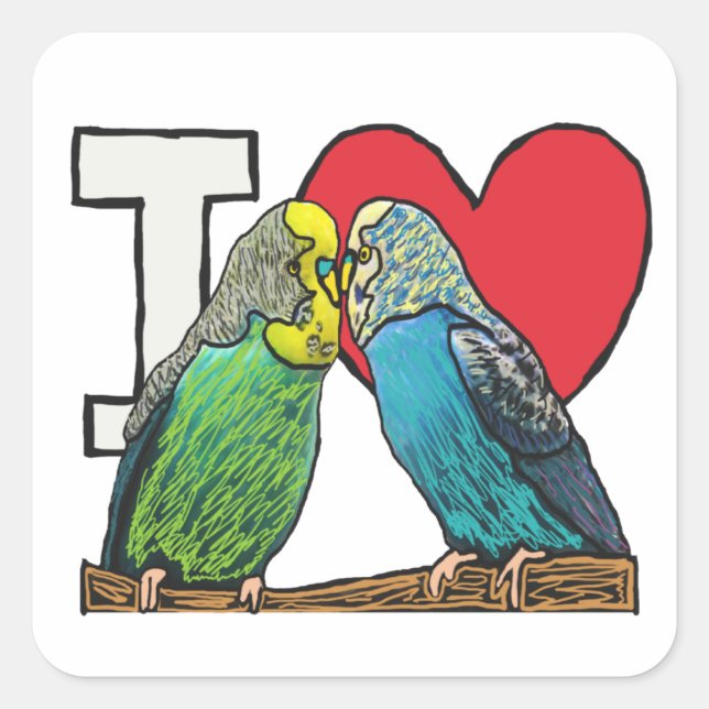 Adesivo Quadrado Eu Amo Orçamentos (Frente)