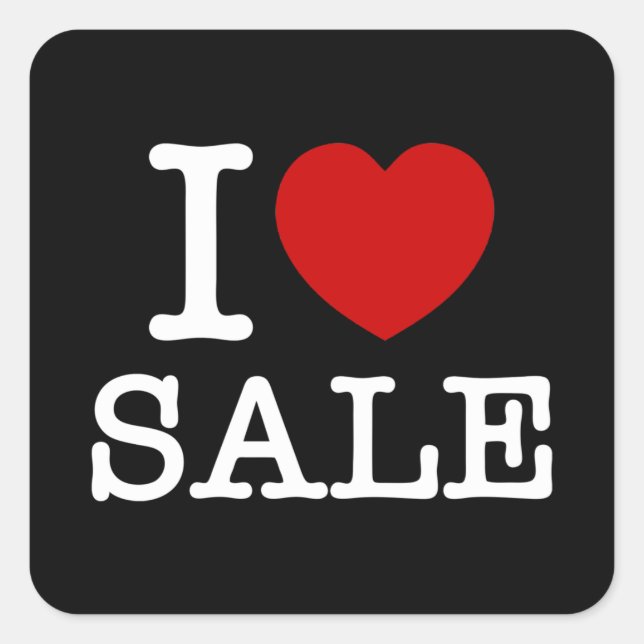 ADESIVO QUADRADO EU CORAÇÃO VENDA VESTIDO QUADRADO (Frente)