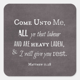 Adesivo Quadrado Eu dar-lhe-ei a escritura do verso da bíblia do