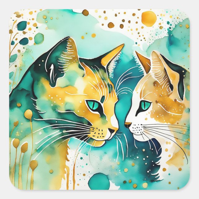 Adesivo Quadrado Eu Disse-Te: Deixa-O Sozinho (Frente)