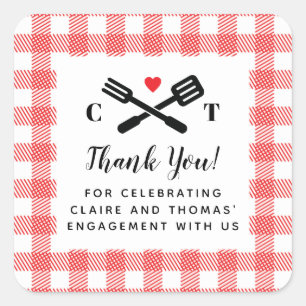 Adesivo Quadrado Eu Faço O Favor Do Piquenique Vermelho CHURRASCO