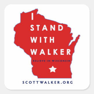 Adesivo Quadrado Eu Fico Com Scott Walker